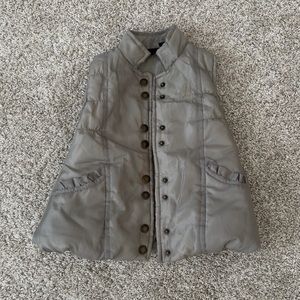 Calvin Klein Jeans toddler girl neutral olive green Puffer Vest 3T